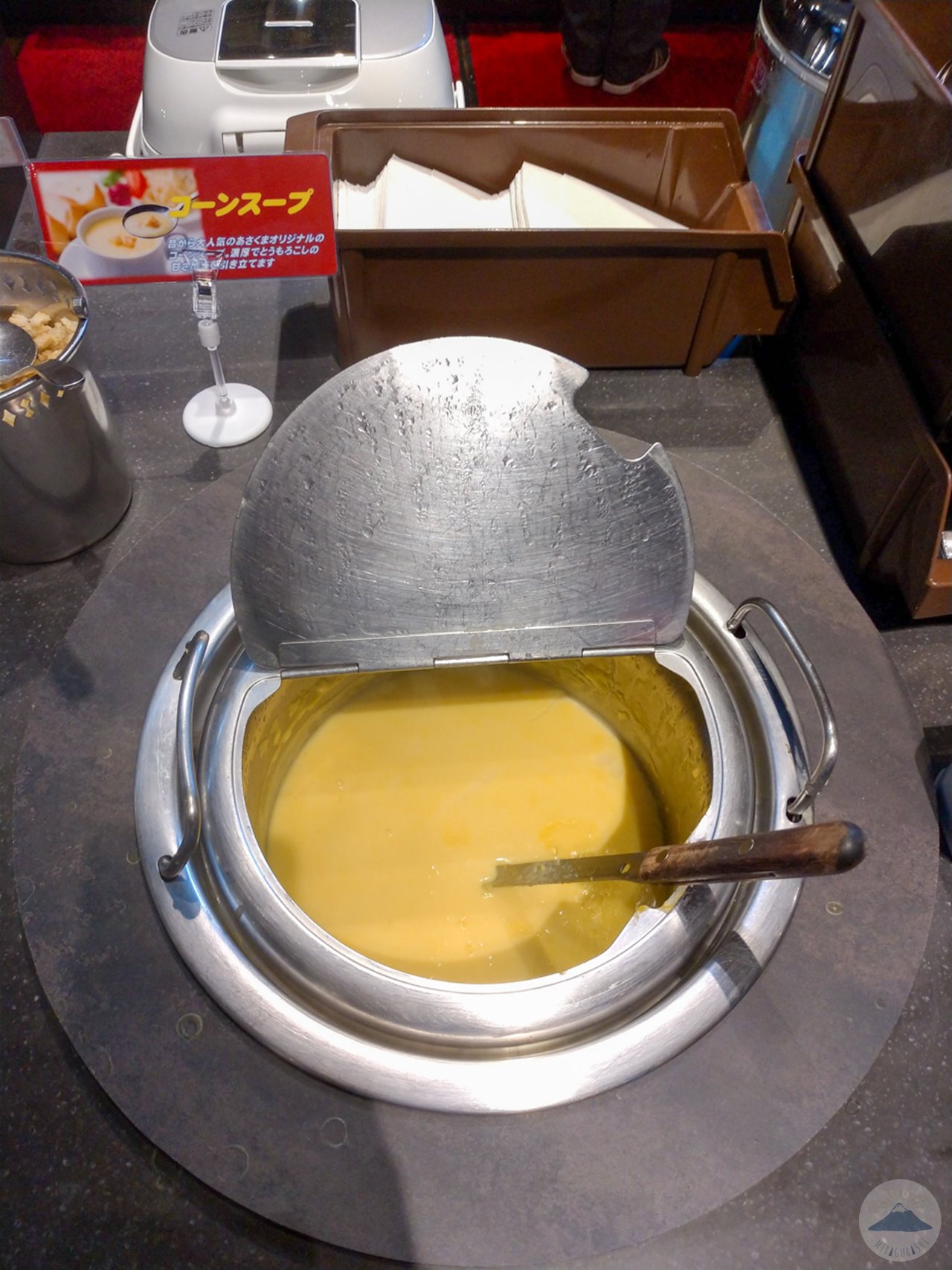 ステーキのあさくま富士店のコーンスープ